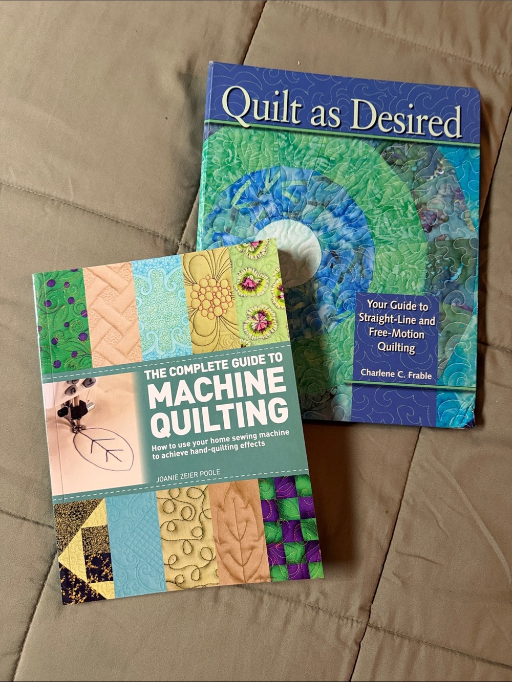 2 Books for Machine Quilting